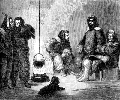 以利沙·肯特·凯恩（Elisha Kent Kane）和他的同伴在格陵兰岛（c1855 c1880） 作者 不明