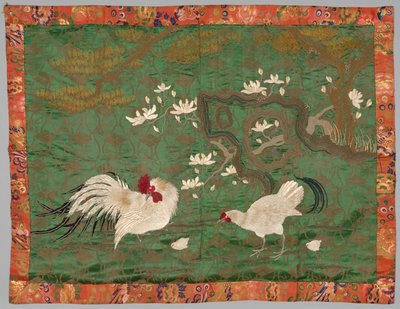 1800年代末至1900年代初刺绣的Fukusa。 作者 不明