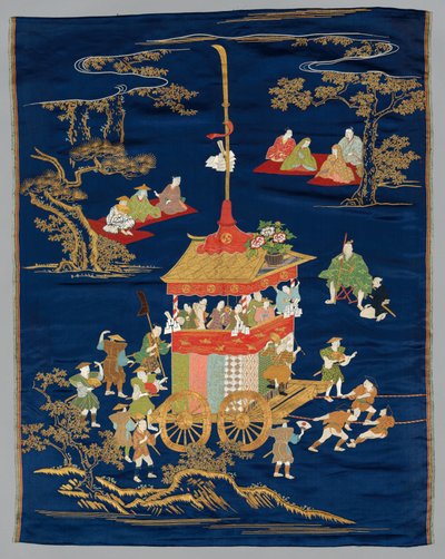 1800年代末至1900年代初刺绣的Fukusa。 作者 不明