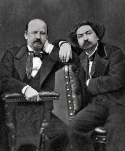 法国作家Emile Erckmann和Alexandre Chatrian，1887年 作者 不明