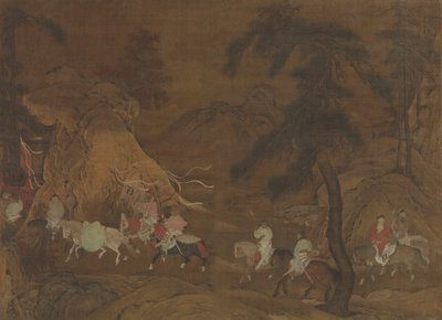 玄宗逃往蜀地，12世纪中叶。 作者 不明