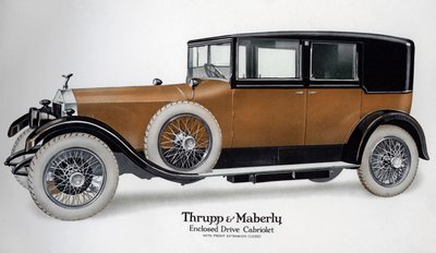 封闭式驱动器劳斯莱斯敞篷跑车，扩展名封闭，c1910-1929 作者 不明