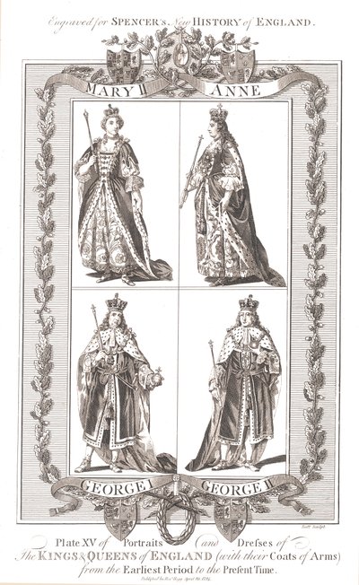 1780年至1800年，英国国王和皇后与纹章 作者 不明