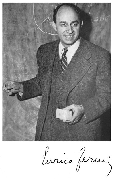 恩里科·费米（Enrico Fermi），意大利裔美国核物理学家 作者 不明