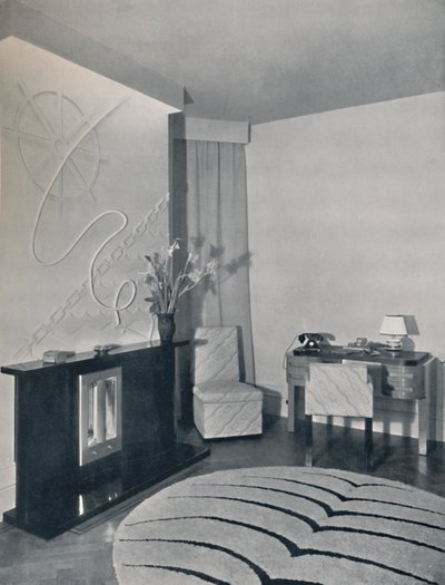 邓肯·米勒（Duncan Miller）设计的入口大厅，英国伦敦，1936年 作者 不明
