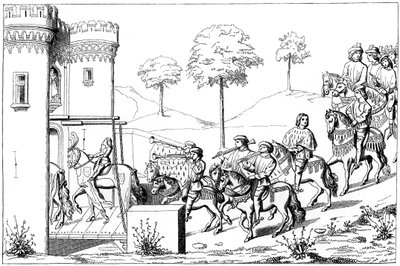 15849年15世纪，酋长首领进入比赛场地 作者 不明