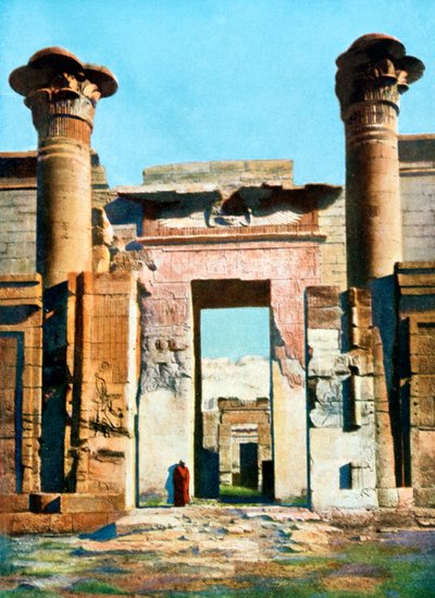 20世纪埃及Medinet Habu庙的入口 作者 不明