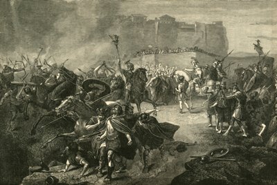 贝利萨留进入公元536年的罗马，1890年。 作者 Unbekannt