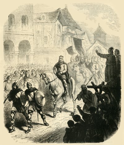 查理·马特尔（Charles Martel）击败撒拉逊人（Saracens），1890年进入巴黎。 作者 不明