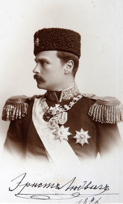 黑森大公欧内斯特·路易斯一世（Ernest Louis I）和莱茵河（Rhine），1896年。 作者 不明