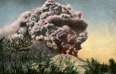 1906年4月，意大利维苏威火山爆发 作者 不明