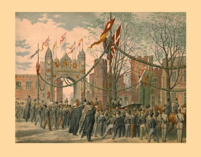 伊顿公学和男孩拱门，1863年。 作者 不明