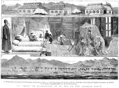 1884年，欧洲人在北非萨尔瓦多天花隔离营 作者 不明