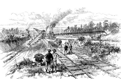挖掘巴拿马运河，1888年 作者 不明