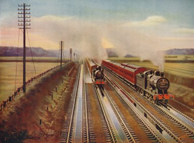 前往布莱克浦的远足列车，从Kirkham Track-Troughs取水，1926年 作者 不明