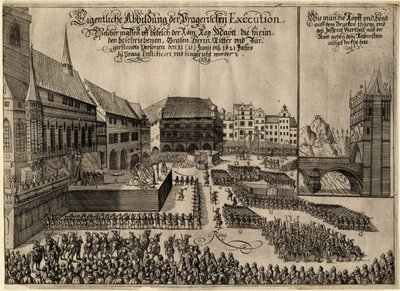 1621年6月21日，1621年6月21日在布拉格老城广场处决27名新教领袖 作者 不明