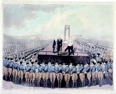 路易十六的死刑，1793年 作者 不明