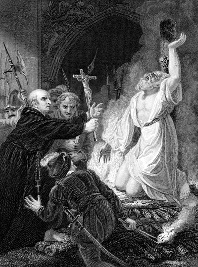 托马斯·克兰默（Thomas Cranmer）的死刑，牛津坎特伯雷大主教，1556年中叶 作者 不明