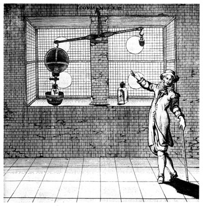 实验表明空气具有重量，1672 作者 不明