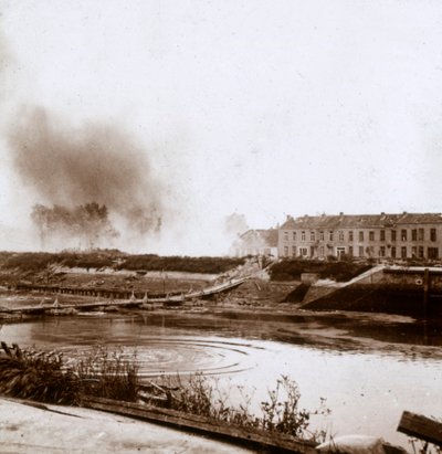 爆炸，Nieuwpoort，法兰德斯，比利时，c1914-c1918 作者 不明