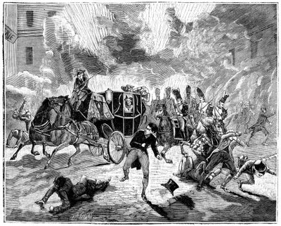 1800年12月24日，法国巴黎，露易露街爆炸1882-1884 作者 不明