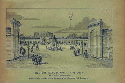 法国工业产品博览会，巴黎，1798年 来自Bon Marché ，1900年。 作者 不明