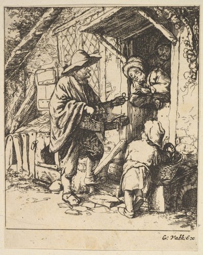 眼镜商，1610-85。 作者 不明