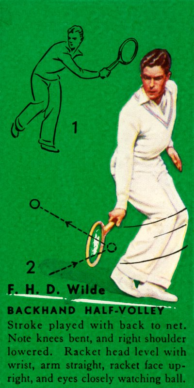 FHD Wilde-反手半截击，c1935。 作者 不明