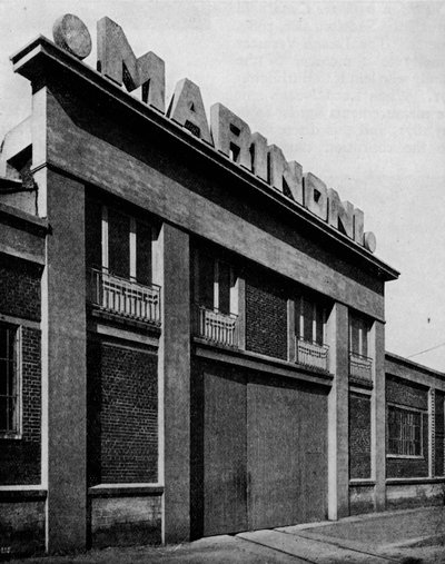 Marinoni工作坊的立面，Montataire Oise建筑师，Perret Freres，c1928年 作者 不明
