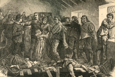 1897年，落入黑修士教堂，1623年。 作者 不明