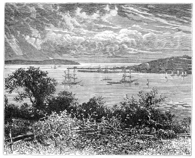 法尔茅斯港，英格兰康沃尔，1900年 作者 不明