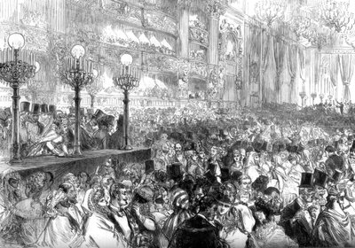 1875年，在巴黎新大歌剧院为穷人服务的化装舞会 作者 不明