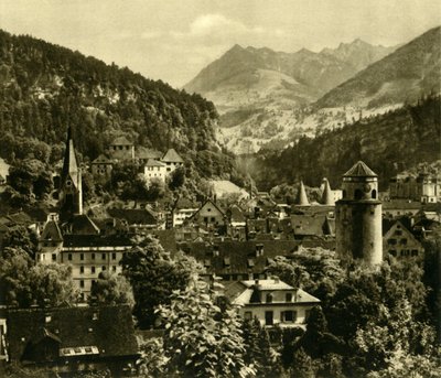 费尔德教堂（Feldkirch），奥地利福拉尔贝格州（c1935）。 作者 Unbekannt