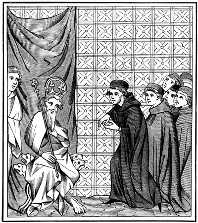 1377年1849年，巴黎大学的研究人员为查理四世（1316-1378年）皇帝夺冠 作者 不明