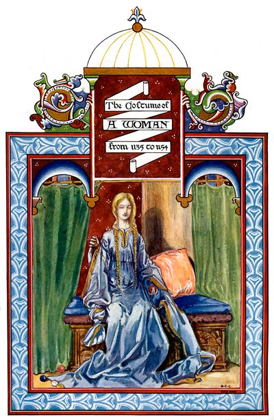 1904年，女性服装，1135-1154年 作者 不明