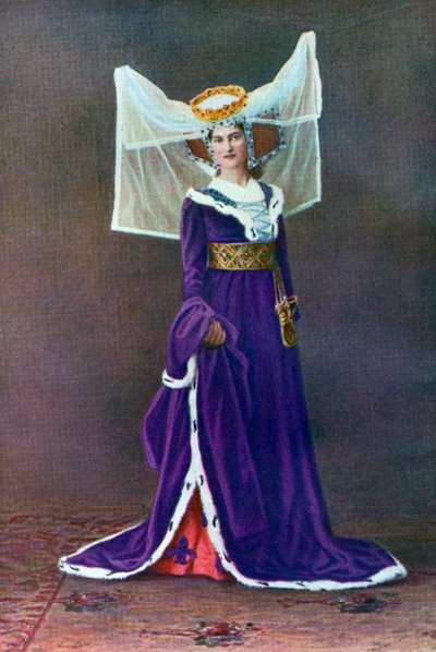 1910年亨利六世时期的女性服饰 作者 不明