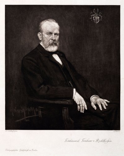 Ferdinand von Richthofen，德国地理学家和地质学家，c 1900 作者 不明