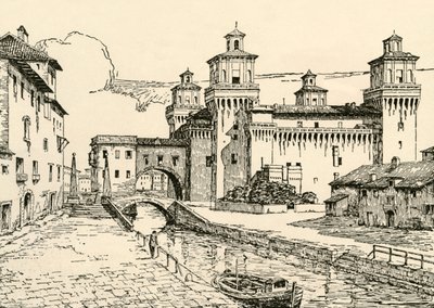 费拉拉：公爵宫，1928年。 作者 不明