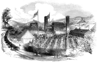 为庆祝在塔夫河谷铁路Rhondda支路上赢得煤炭而庆祝，1851年 作者 不明