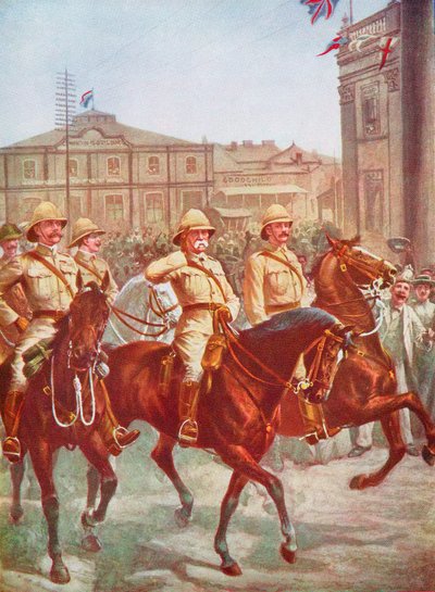 罗伯茨元帅解围金伯利，南非布尔战争，1900年 作者 不明