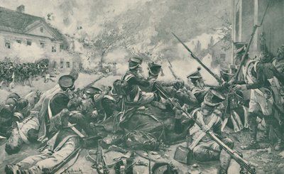 战斗在埃斯林街，1809年，1896年。 作者 不明
