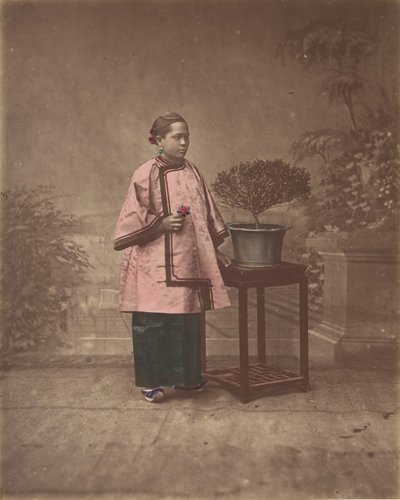 来自上海的女孩，1870年代。 作者 不明