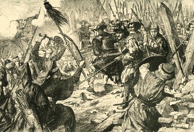 1890年对维也纳的第一次包围，土耳其人的最后进攻。 作者 不明