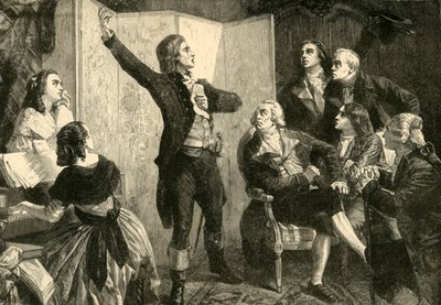 Rouget De Lisle的《 Marseillaise的第一首歌》，1792年，1890年。 作者 不明