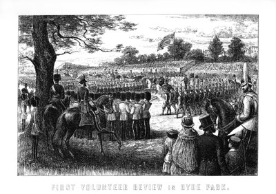 1899年在伦敦海德公园进行的首次志愿者评论 作者 不明
