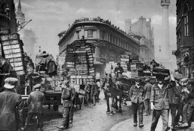 1926-1927年伦敦比林斯盖特的鱼搬运工 作者 不明