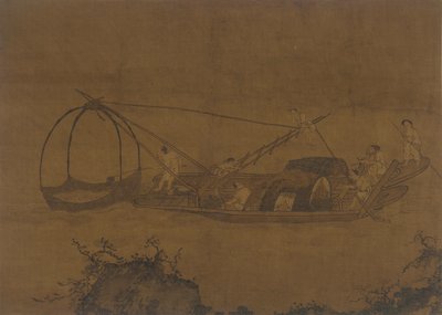 渔民提网，明朝，16-17世纪。 作者 不明