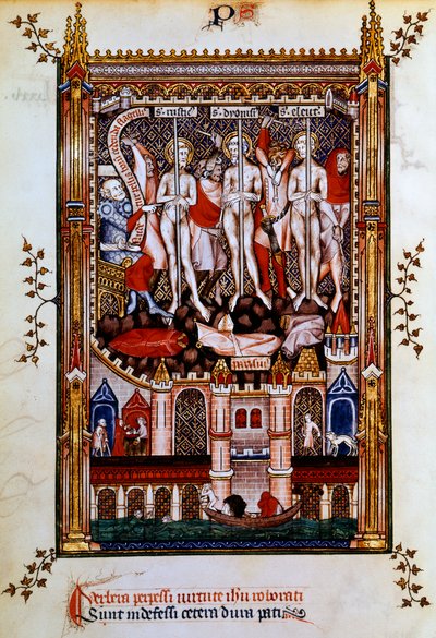 St Denis，St Rustic和St Eleutherius鞭毛，1317年 作者 不明