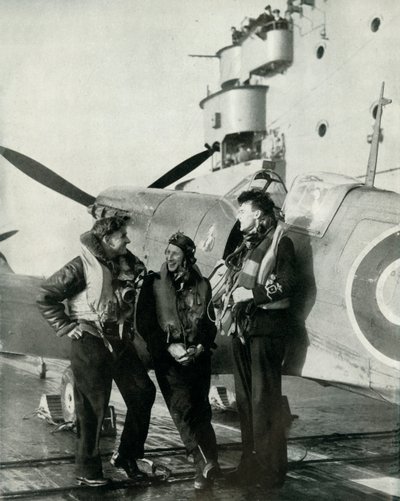 机队航空兵飞行员，1943年。 作者 不明