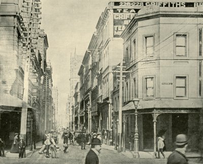 墨尔本弗林德斯巷（Flinders Lane），1901年。 作者 不明